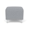 Lesro Siena Lounge Reception 1 Seat Bench, Brushed Steel, RS Fog Upholstery SN1001 - alternate 1